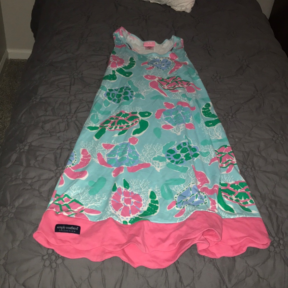 Simple Southern Sea Turtle Dress Size XS/S